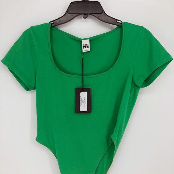NWT RE/DONE x Pamela Anderson Stretch Organic Cotton-Jersey Bodysuit - Picture 2 of 10